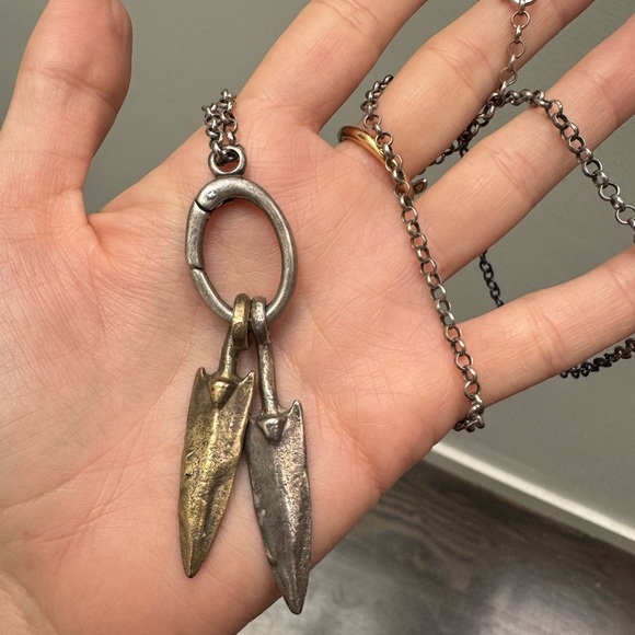 John Varvatos Double Pendent with White & Black Diamonds - Picture 3 of 8